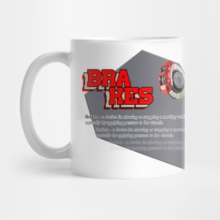 Car brakes definition Mug